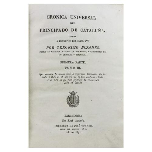 "CRÓNICA UNIVERSAL DEL PRINCIPADO DE CATALUÑA"