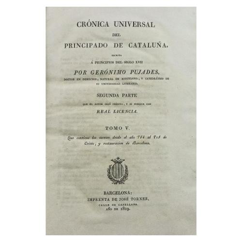 "CRÓNICA UNIVERSAL DEL PRINCIPADO DE CATALUÑA"