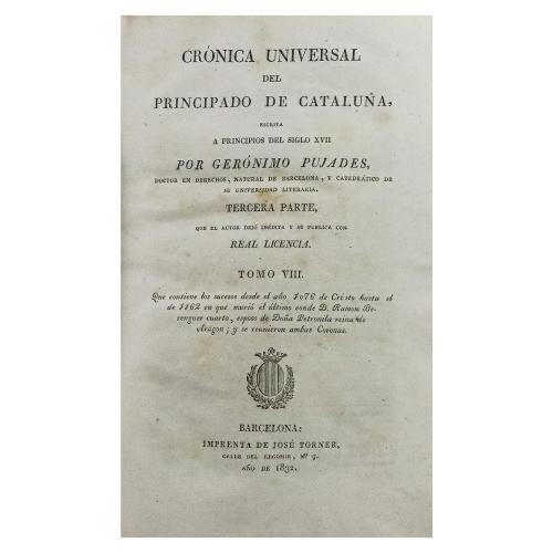 "CRÓNICA UNIVERSAL DEL PRINCIPADO DE CATALUÑA"