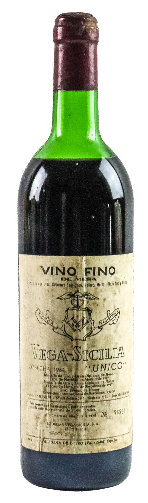 BOTELLA VEGA-SICILIA ÚNICO 1964