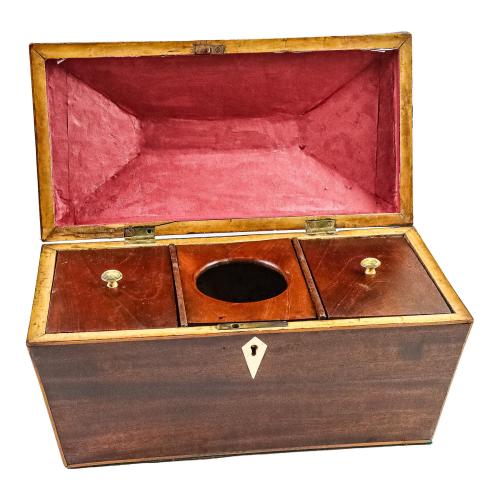 CAJA DE TÉ VICTORIANA DEL SEGUNDO TERCIO DEL S.XIX