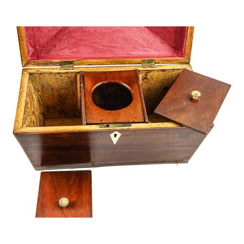 CAJA DE TÉ VICTORIANA DEL SEGUNDO TERCIO DEL S.XIX