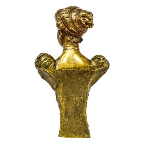 BUSTO EN BRONCE DORADO MODERNISTA CIRCA 1915