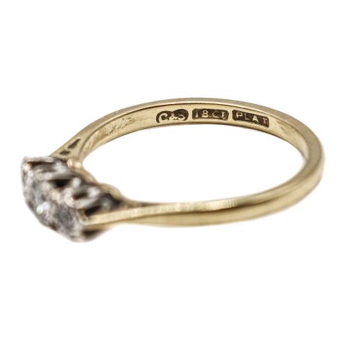 ANILLO TRESILLO CON DIAMANTES