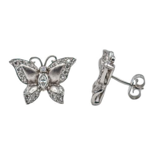 PENDIENTES MARIPOSA CON BRILLANTES