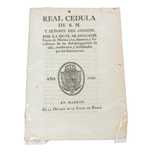 REAL CEDULA DE S.M.. Y SEÑORES DEL CONSEJO...