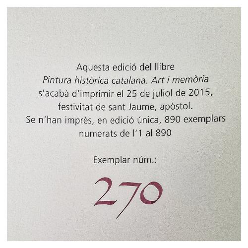 PINTURA HISTÒRICA CATALANA- ART I MEMORIA