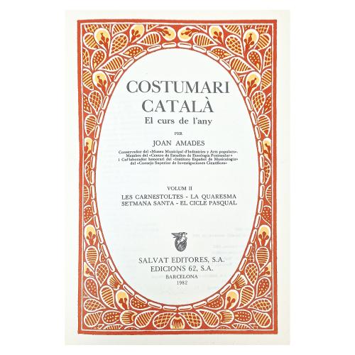 COSTUMARI CATALÀ