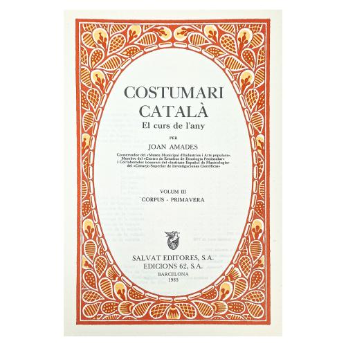 COSTUMARI CATALÀ