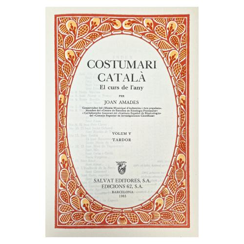 COSTUMARI CATALÀ