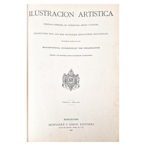 LA ILUSTRACIÓN ARTÍSTICA, AÑO 1884