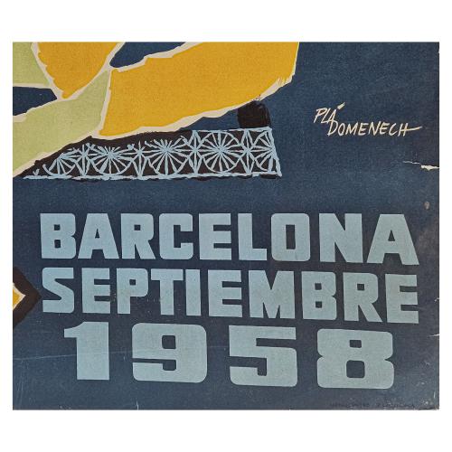 CARTEL DE LA FIESTAS DE LA MERCÉ-BARCELONA 1958