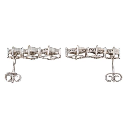 PENDIENTES LARGOS CON DIAMANTES TALLA PRINCESA