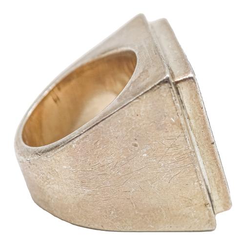 ANILLO DE PLATA CON PLACA DE NÁCAR