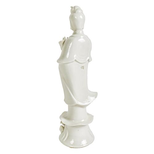 FIGURA CHINA PORCELANA BLANCA, MED. S.XIX