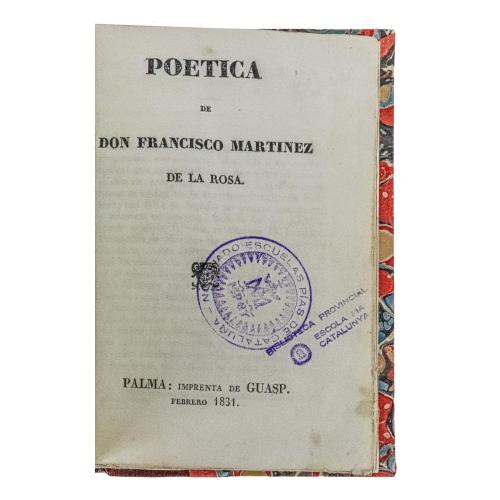 POETICA DE DON FRANCISCO MARTINEZ DE LA ROSA