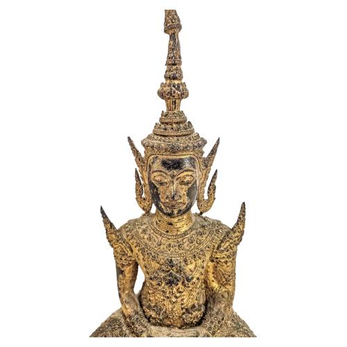 FIGURA DE BUDA TAILANDÉS RATTANAKOSIN DE FINALES DE S. XIX