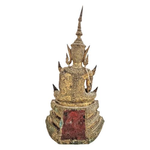 FIGURA DE BUDA TAILANDÉS RATTANAKOSIN DE FINALES DE S. XIX