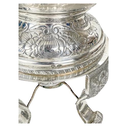 SAMOVAR EN PLATA DE MEDIADOS DEL SIGLO XX