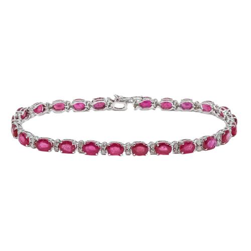 PULSERA CON RUBÍES Y BRILLANTES