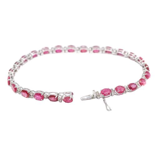 PULSERA CON RUBÍES Y BRILLANTES