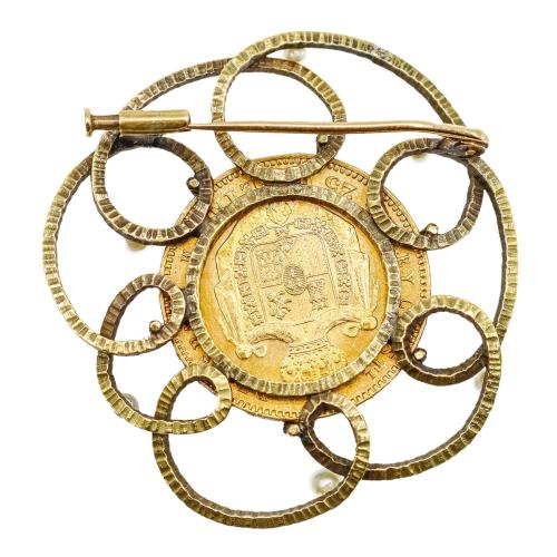 BROCHE MONEDA DE 1881