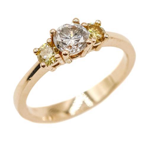 ANILLO CON BRILLANTES YELLOW FANCY