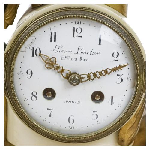 RELOJ DE SOBREMESA FRANCÉS DE PIERRE LEURTIER, S.XIX